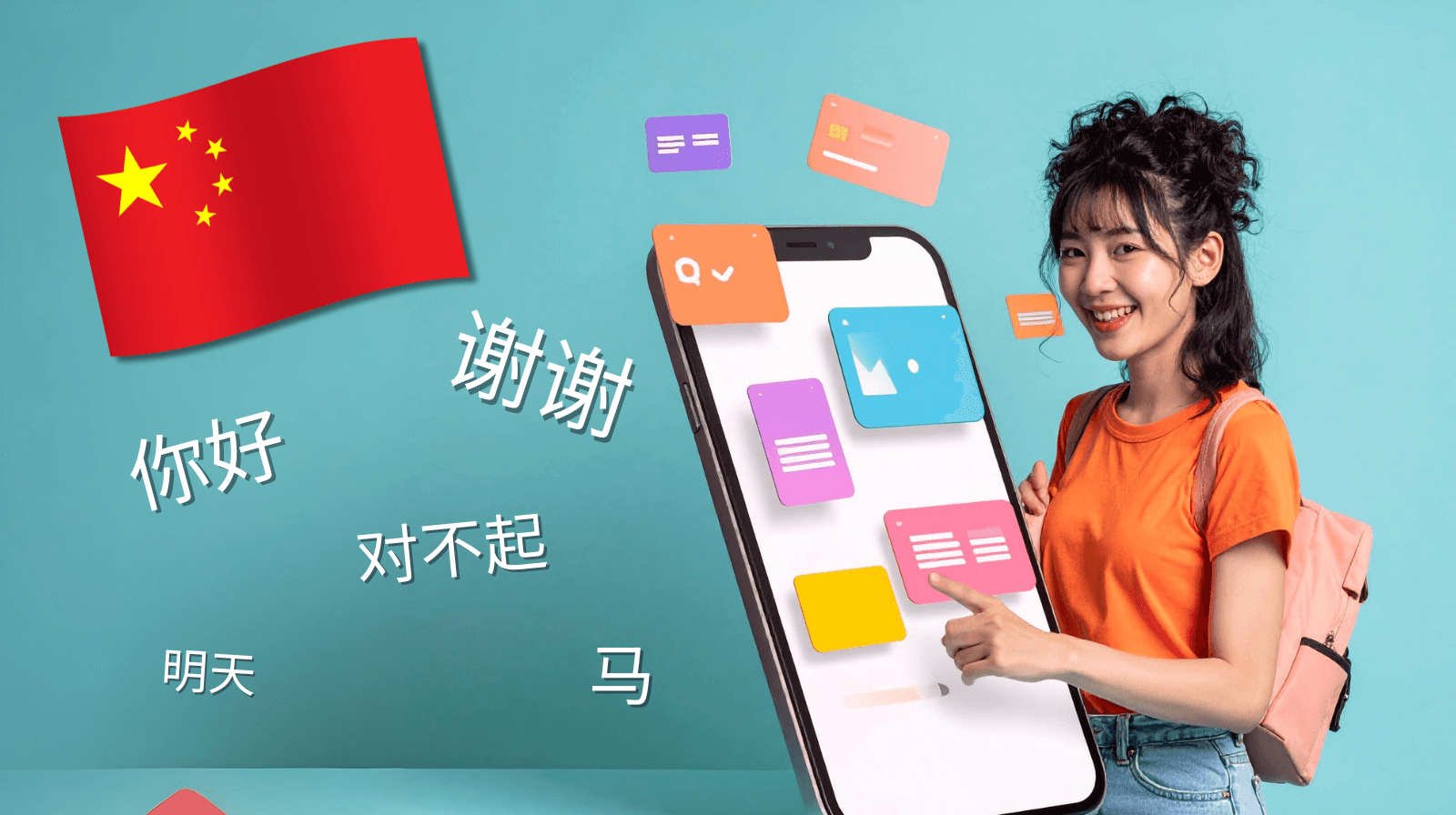 A person studying with flashcards.