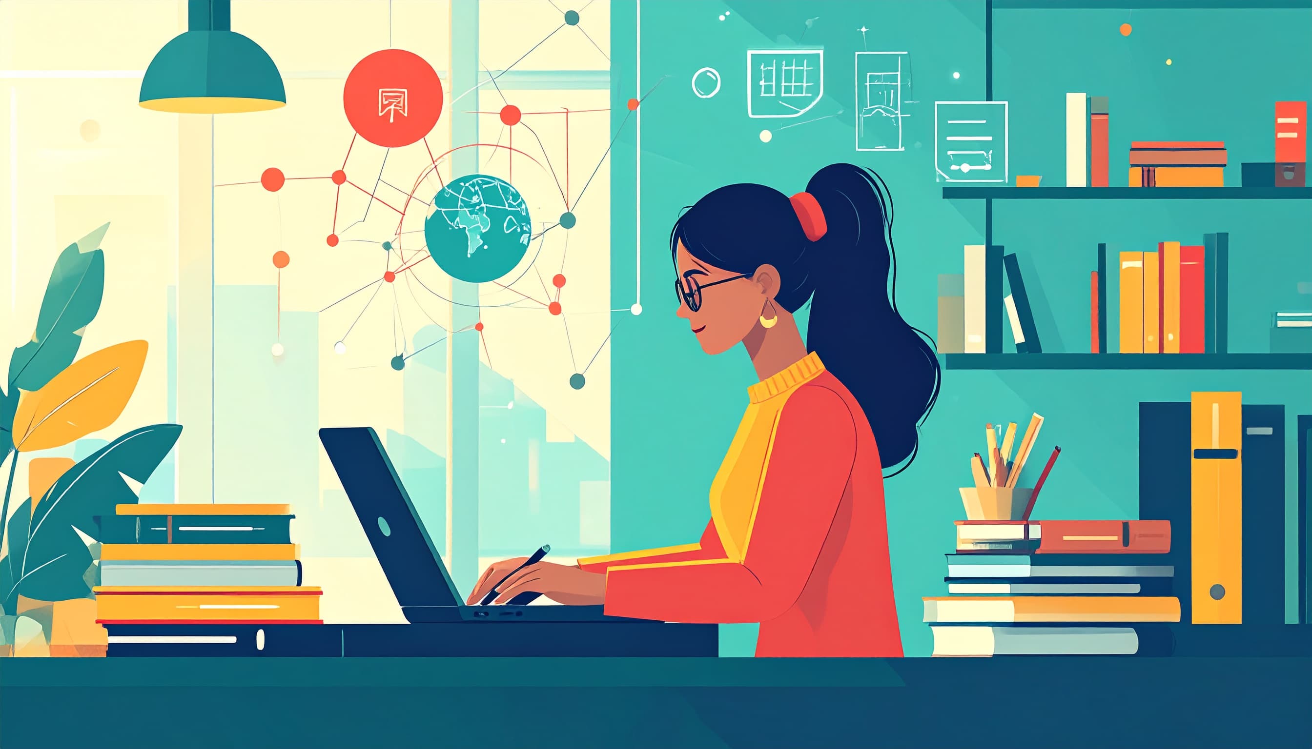 A person studying with flashcards.